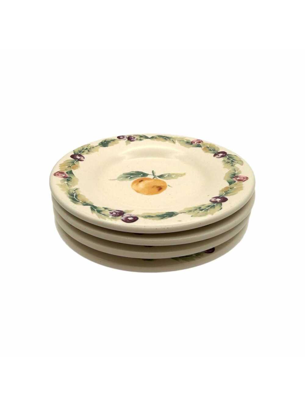 Set of 4 Vintage Pfaltzgraff Jamberry 6.75” Bread Plates
